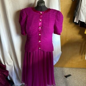 Miss Elliott’s  top and skirt size 16 buttons on front